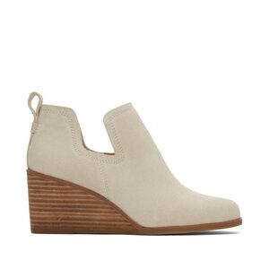 Tom’s Kallie Beige Suede Wedge Boot